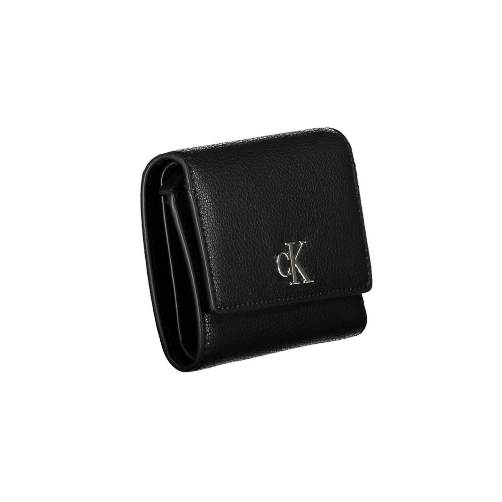 Portefeuille femme Calvin Klein en polyester noir