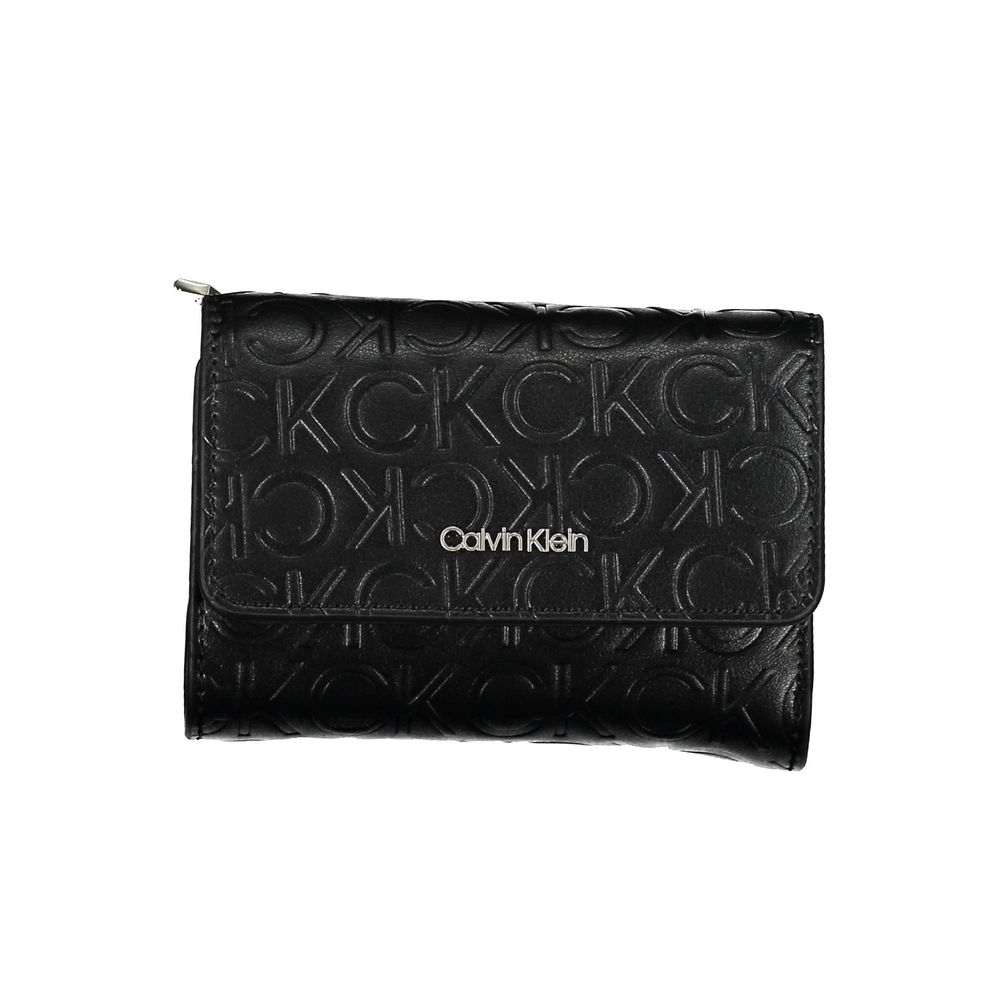 Portefeuille femme Calvin Klein en polyéthylène noir