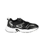 Calvin Klein Sleek Black Lace-Up Sneakers with Contrast Details