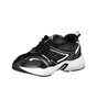 Calvin Klein Sleek Black Lace-Up Sneakers with Contrast Details