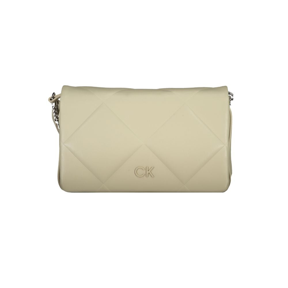 Sac à main en coton beige Calvin Klein