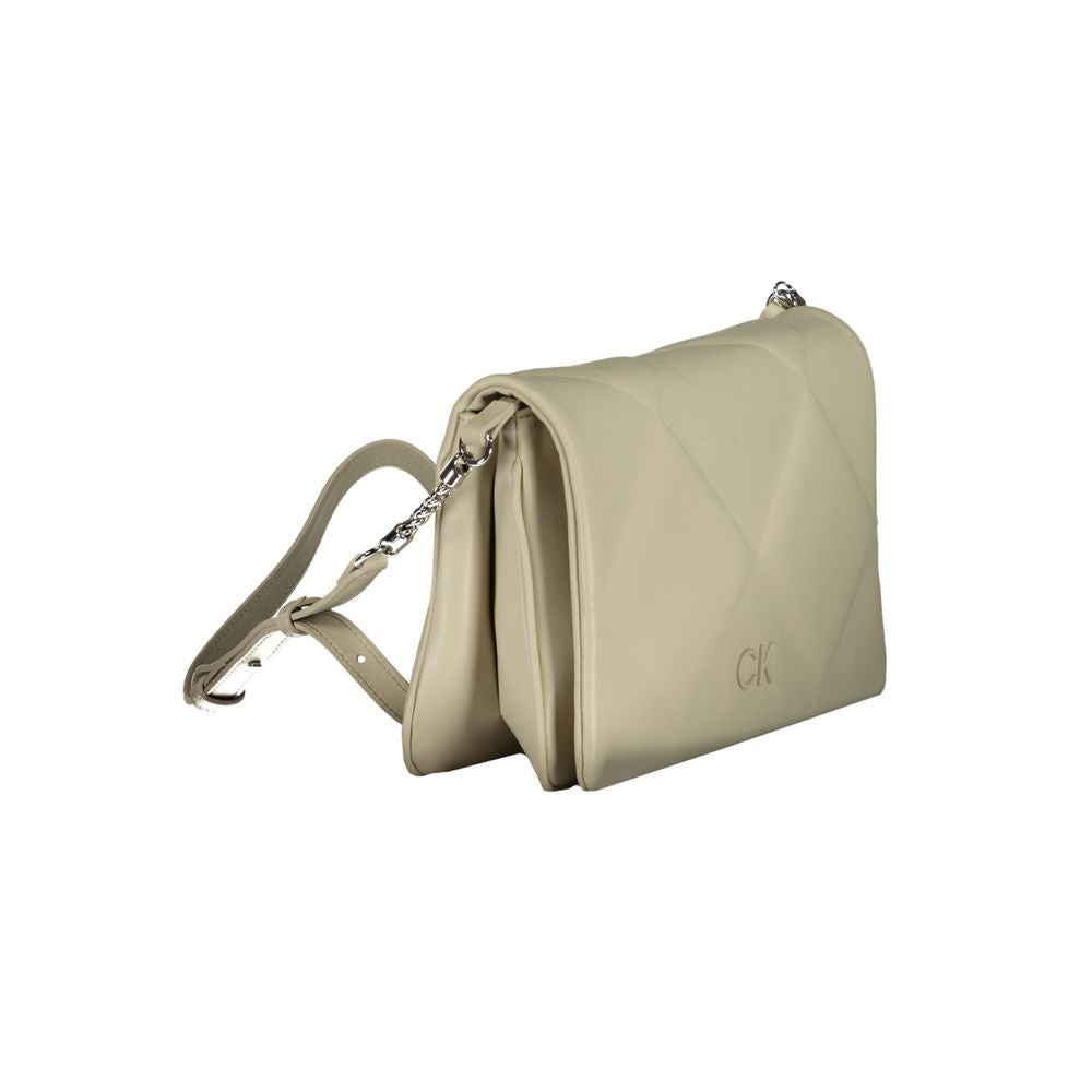 Sac à main en coton beige Calvin Klein