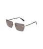 Lunettes de soleil Calvin Klein grises en métal pour homme