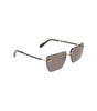 Lunettes de soleil Calvin Klein grises en métal pour homme