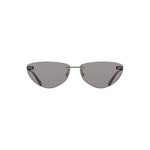 Lunettes de soleil Calvin Klein noires en métal pour femme