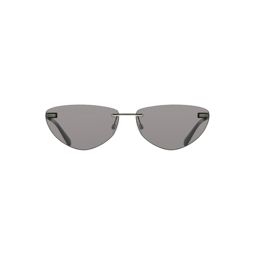 Lunettes de soleil Calvin Klein noires en métal pour femme