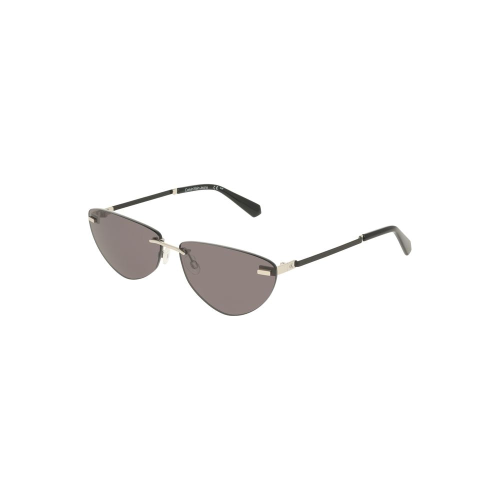 Lunettes de soleil Calvin Klein noires en métal pour femme