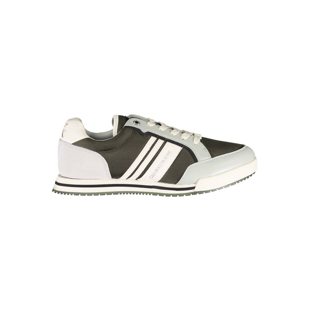Baskets Calvin Klein vertes en polyester pour homme