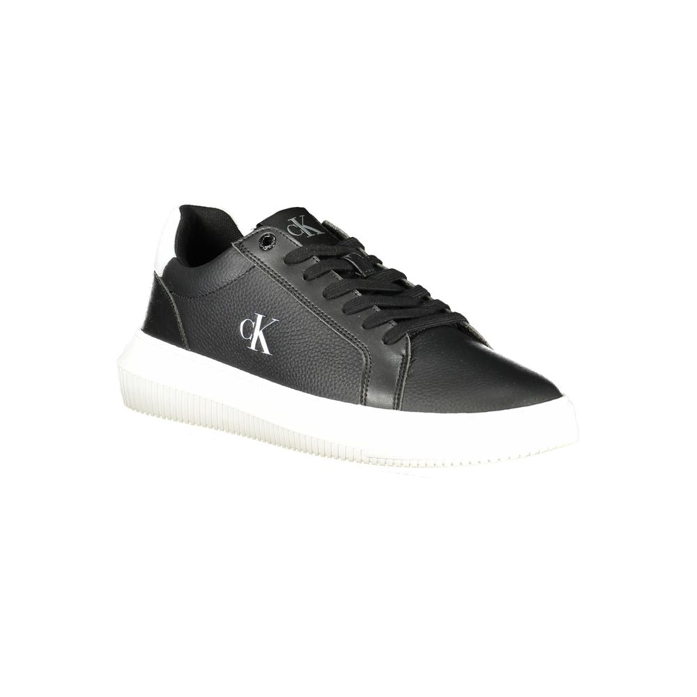 Baskets Calvin Klein en cuir noir pour homme