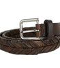 Dolce & Gabbana Brown Calfskin Belt