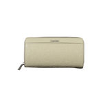 Portefeuille femme Calvin Klein en polyéthylène beige