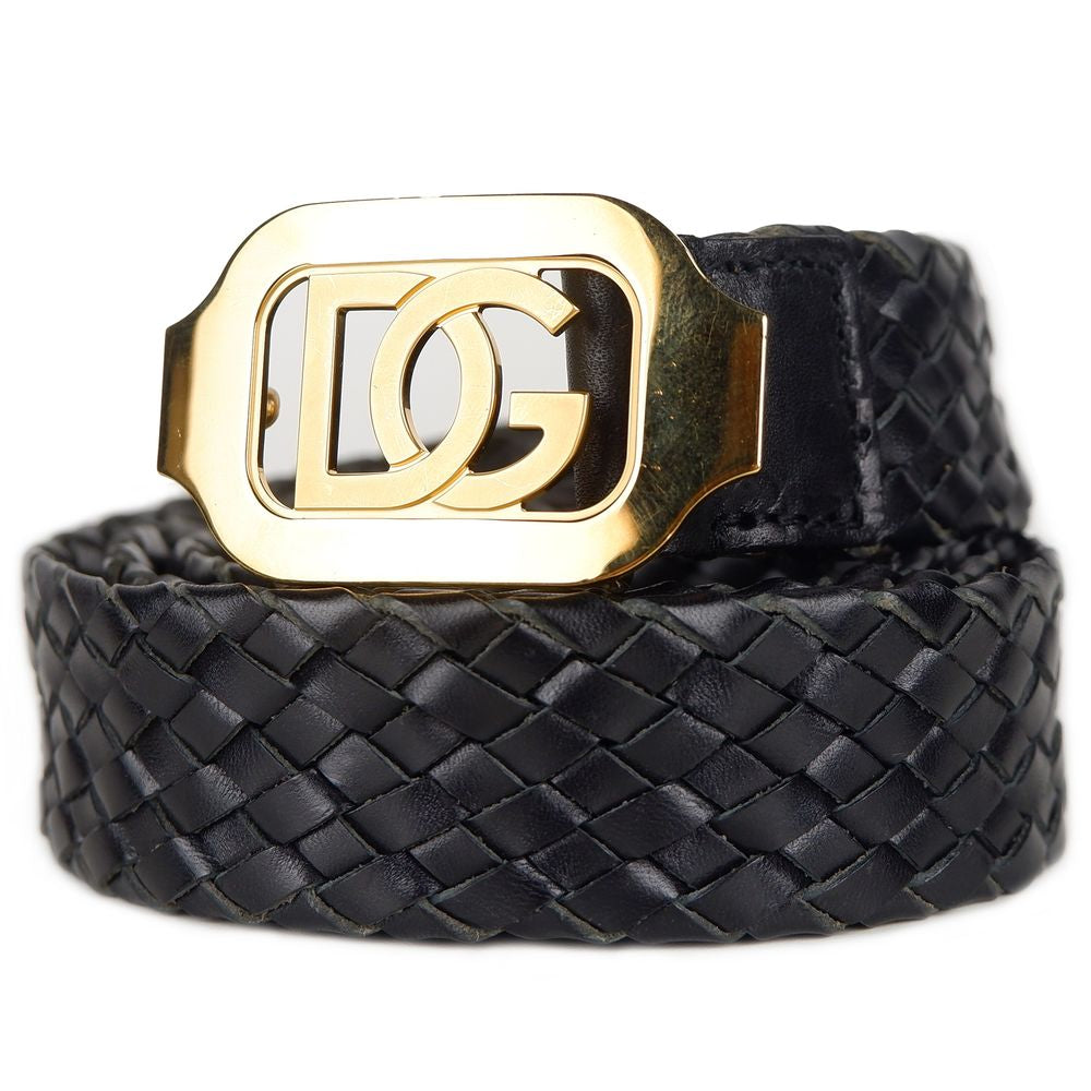Dolce &amp; Gabbana Black Calfskin Belt