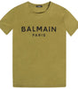 Balmain Green Cotton T-Shirt