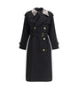 Burberry Castleford long Trench Coat with Check collar