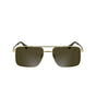 Lunettes de soleil Calvin Klein en métal doré pour homme