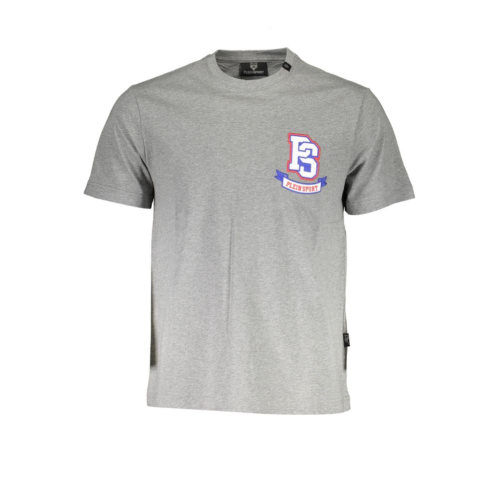 T-shirt homme en coton marron Plein Sport