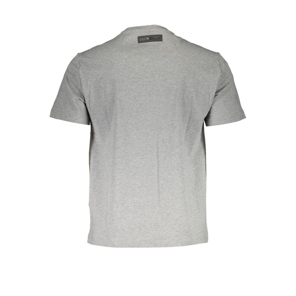 T-shirt homme en coton marron Plein Sport