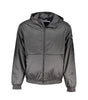 Calvin Klein Sleek Black Hooded Jacket with Contrast Detail