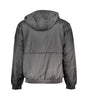 Calvin Klein Sleek Black Hooded Jacket with Contrast Detail