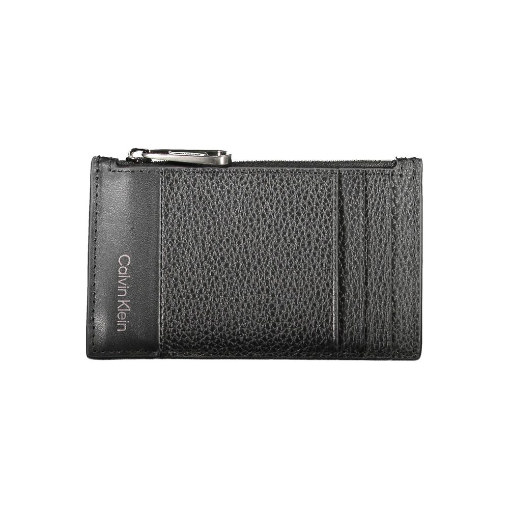 Portefeuille homme en cuir noir Calvin Klein