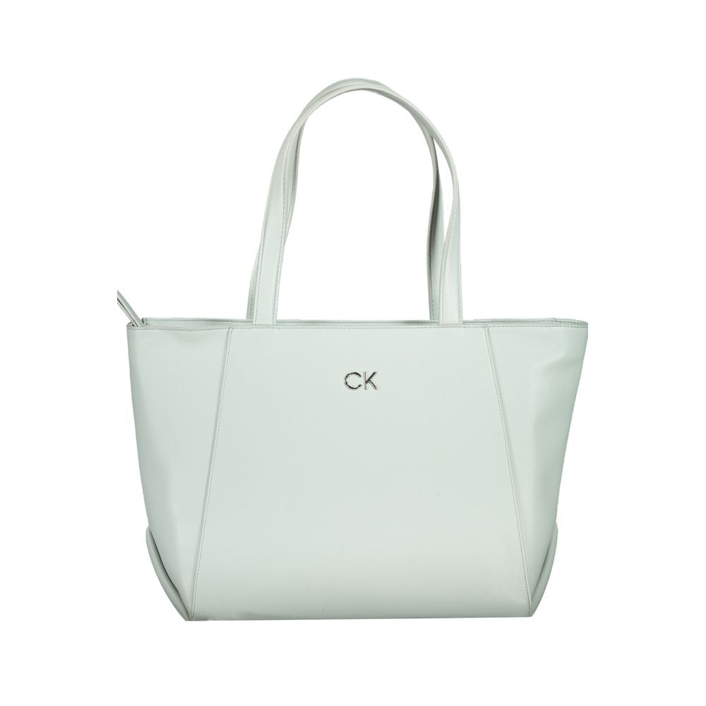Sac à main Calvin Klein bleu clair en polyéthylène pour femme