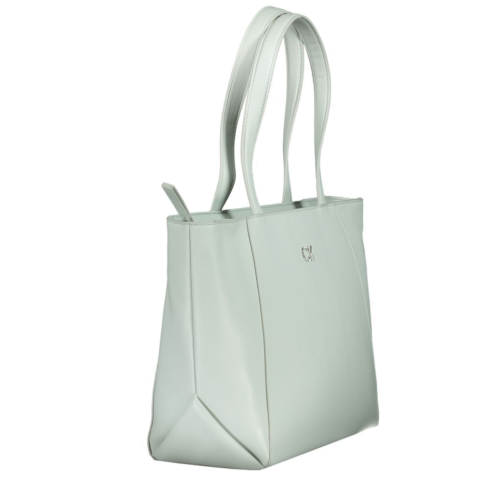 Sac à main Calvin Klein bleu clair en polyéthylène pour femme