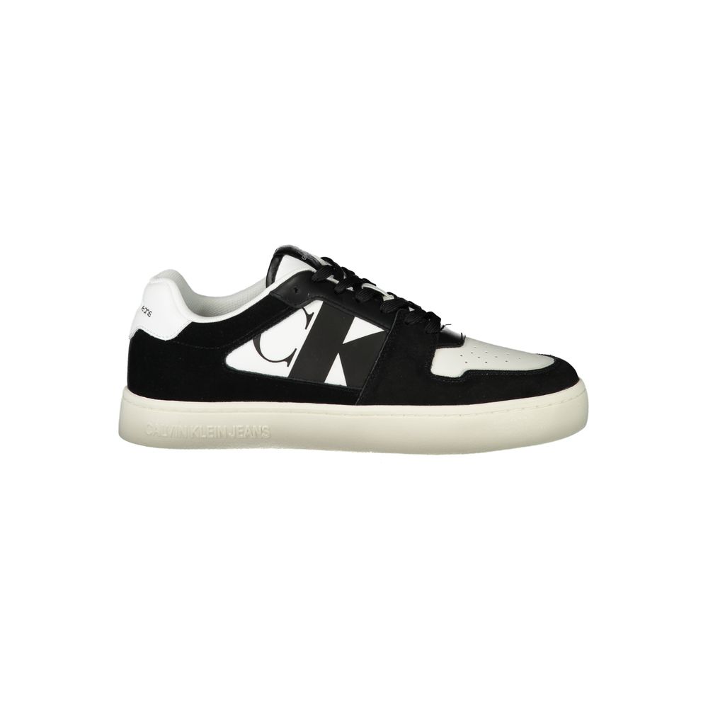 Baskets Calvin Klein en cuir blanc pour homme