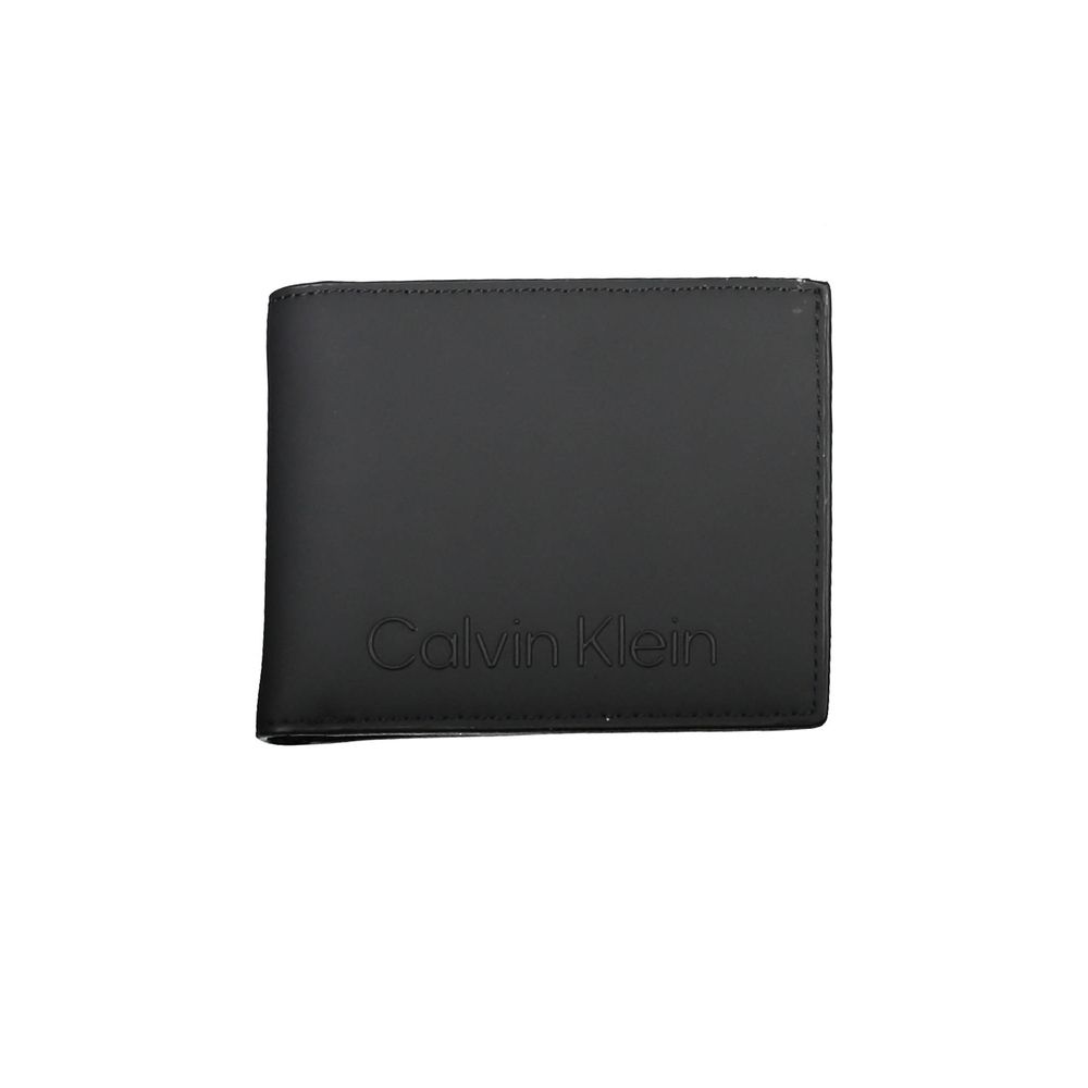 Portefeuille homme Calvin Klein en polyester noir