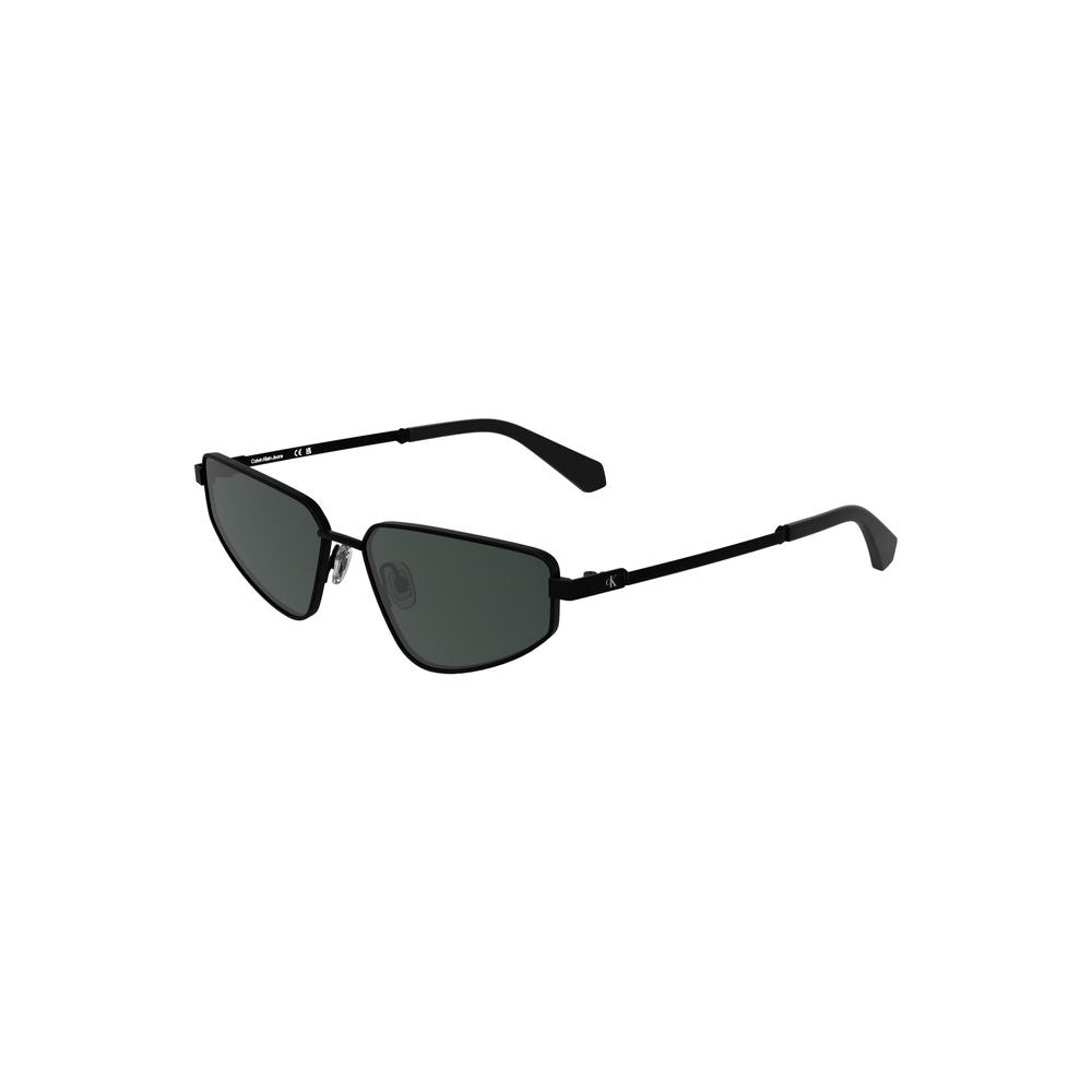 Lunettes de soleil Calvin Klein noires en métal pour femme