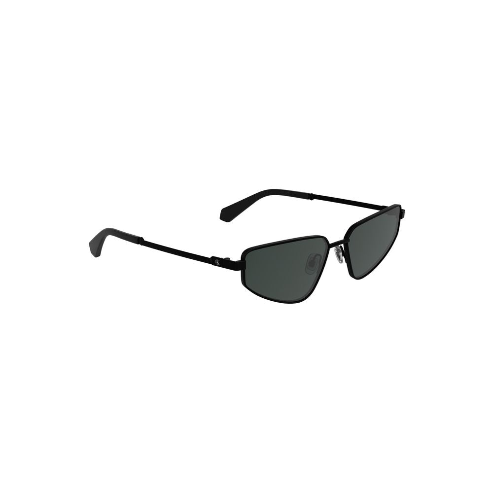 Lunettes de soleil Calvin Klein noires en métal pour femme
