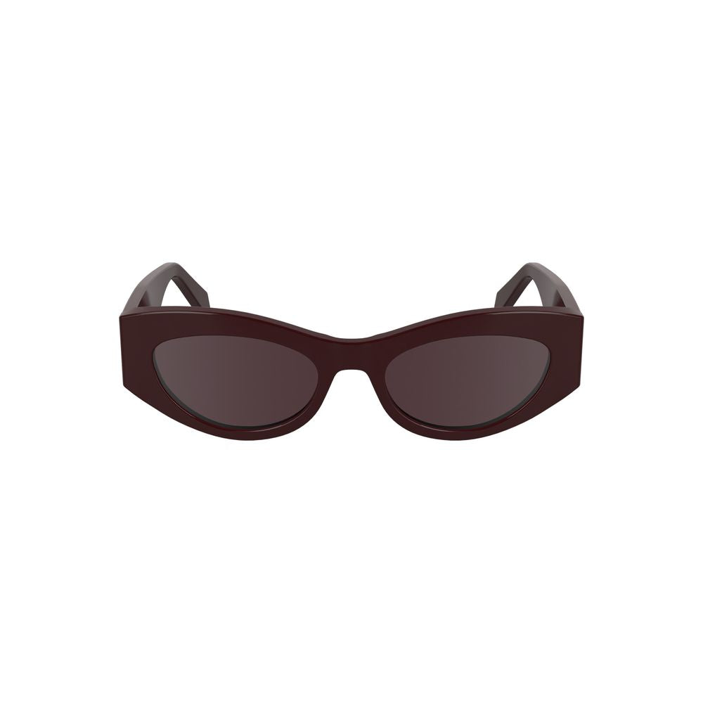 Lunettes de soleil Calvin Klein en acétate rouge pour femme