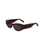 Lunettes de soleil Calvin Klein en acétate rouge pour femme