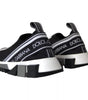 Dolce & Gabbana Black White Slip On Sorrento Sneakers Shoes