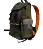 Dolce & Gabbana Green Patchwork Travel Backpack Military Bag