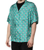 Dolce & Gabbana Green Printed Short Sleeves Casual Shirt