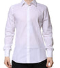 Dolce & Gabbana White Cotton GOLD Long Sleeves Formal Shirt