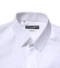 Dolce & Gabbana White Cotton GOLD Long Sleeves Formal Shirt