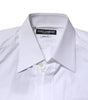 Dolce & Gabbana White Cotton GOLD Long Sleeves Formal Shirt