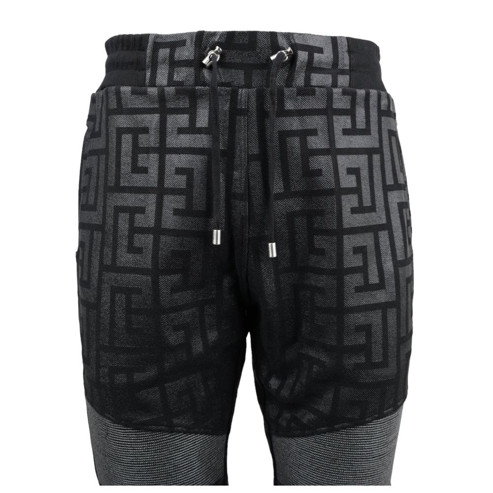 Balmain Black Cotton Jeans & Pant