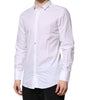 Dolce & Gabbana White Cotton GOLD Long Sleeves Formal Shirt