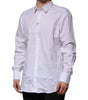 Dolce & Gabbana White Cotton GOLD Long Sleeves Formal Shirt