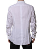 Dolce & Gabbana White Cotton GOLD Long Sleeves Formal Shirt