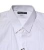 Dolce & Gabbana White Cotton GOLD Long Sleeves Formal Shirt