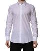 Dolce & Gabbana White Cotton MARTINI Long Sleeve Formal Shirt