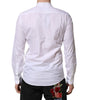 Dolce & Gabbana White Cotton Slim Long Sleeves Formal Shirt