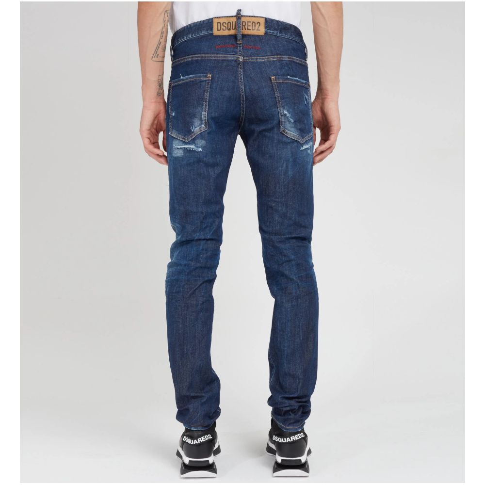 Dsquared² Blue Cotton Jeans & Pant