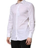 Dolce & Gabbana White GOLD Long Sleeves Dress Men Formal Shirt