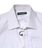 Dolce & Gabbana White GOLD Long Sleeves Dress Men Formal Shirt