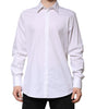 Dolce & Gabbana White MARTINI Long Sleeve Dress Formal Shirt