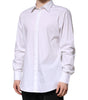 Dolce & Gabbana White MARTINI Long Sleeve Dress Formal Shirt
